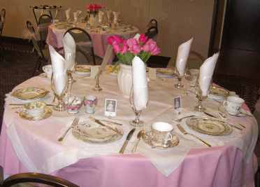 A Table Awaits the Bridal Shower Guests